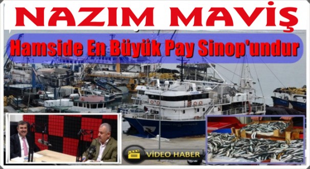 Nazım Maviş Hamside En Büyük Pay Sinop'undur