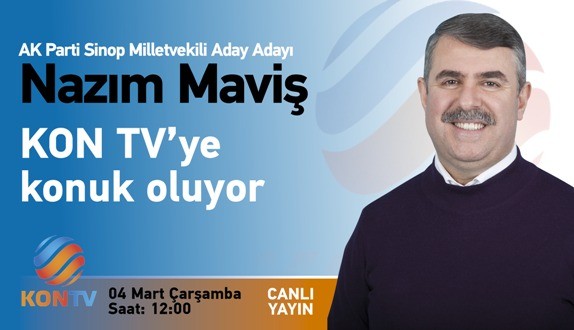 Nazım Maviş Kon TV'ye konuk oluyor 