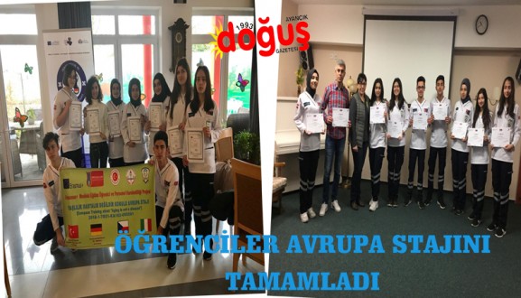 ÖĞRENCİLER AVRUPA STAJINI TAMAMLADI