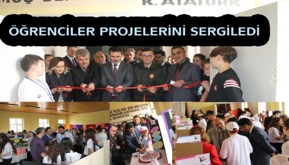 ÖĞRENCİLER PROJELERİNİ SERGİLEDİ