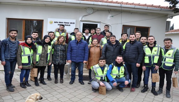 Öğrencilerin Bafra Fidanlık Şefliği Gezisi