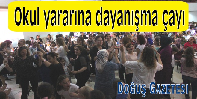 Okul yararına dayanışma çayı