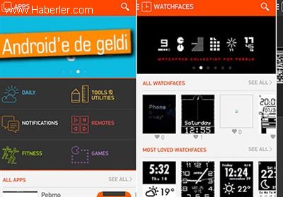 Pebble'ın Uygulama Mağazası Android'e Geldi