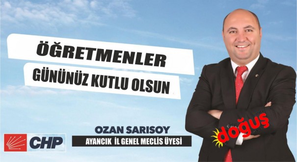 Sarısoy'dan Öğretmenler Günü Mesajı