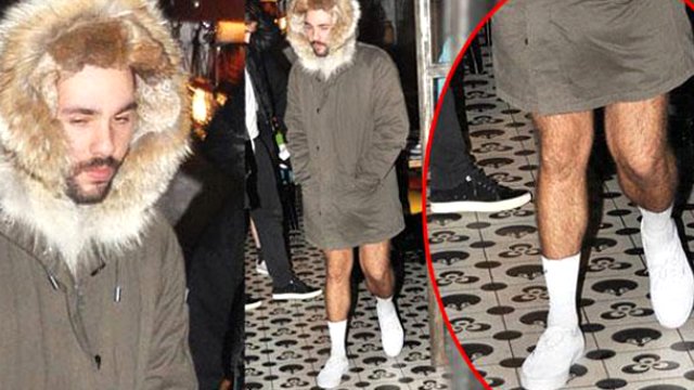 Sibel Can ve Hakan Ural'ın oğlu Engin Can, giyim tarzıyla şaşırtmaya devam ediyor. Objektiflere yakalanan genç adam, dondurucu soğukta ilginç bir tablo ortaya çıkardı.