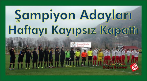 SİNOP A LİGİ 2.DEVRE ŞAMPİYON ADAYLARINDA KAYIP YOK