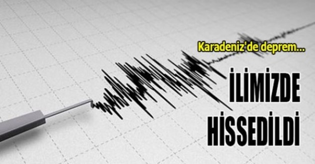 Sinop açıklarında 4.3 büyüklüğünde deprem