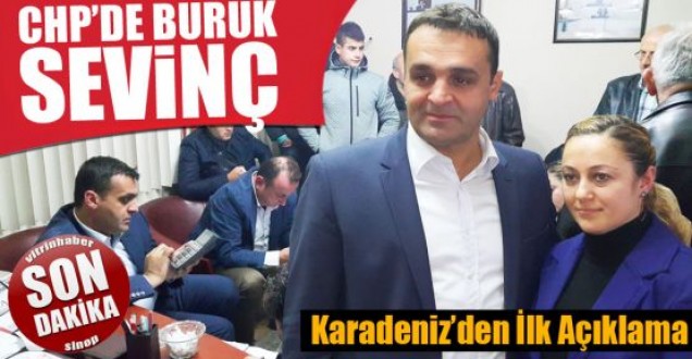Sinop CHP'de buruk sevinç