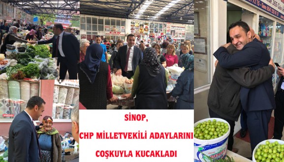 SİNOP, CHP MİLLETVEKİLİ ADAYLARINI COŞKUYLA KUCAKLADI