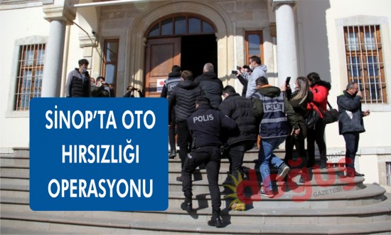 Sinop emniyetinden oto hırsızlığı operasyonu