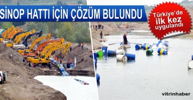 Sinop hattı için Türkiye'de ilk kez uygulandı