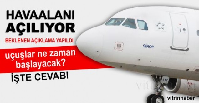 Sinop Havaalanı Açılıyor 