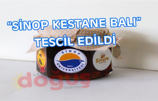 "Sinop kestane balı", Türk Patent ve Marka Kurumunca (TÜRKPATENT) tescil edildi.