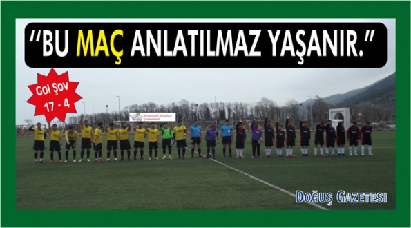 SİNOP LİGİNİN GOL REKORU KIRILDI. BU MAÇ ANLATILMAZ YAŞANIR.