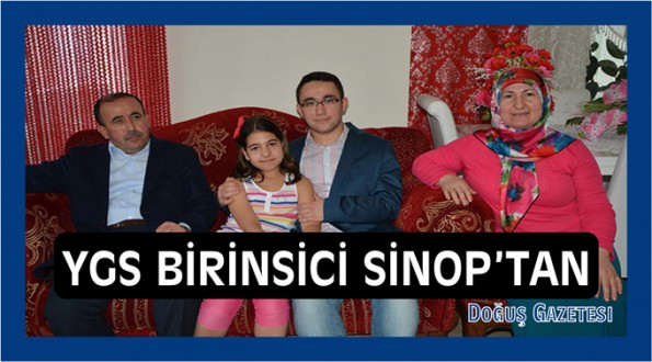 Sinop'lu Mehmet Enes Arıcı YGS birincisi oldu