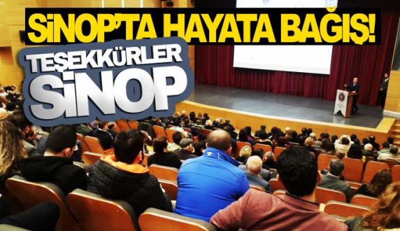 Sinop medyası can oldu 