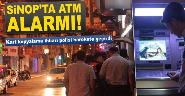 Sinop polisinden ATM alarmı