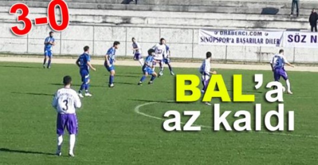SİNOP SPOR BAL'IN KAPISINA ÇOK YAKIN
