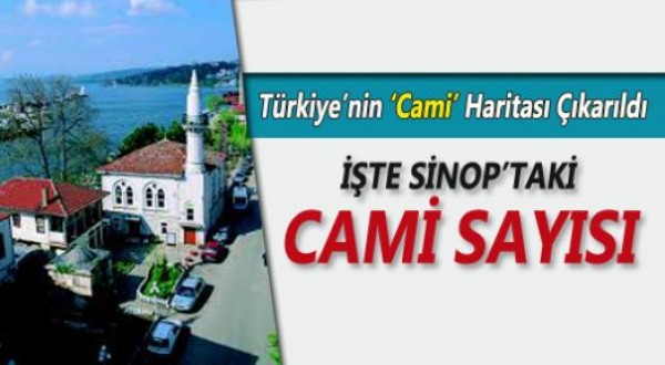 Sinop'ta 1083 Cami Var