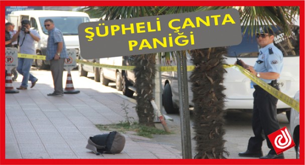 SİNOP'TA BANKA ÖNÜNDE ŞÜPHELİ ÇANTA PANİĞİ