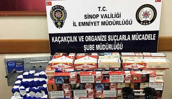 Sinop'ta kaçakçılık operasyonu 