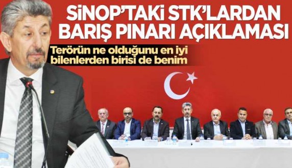 Sinop'ta STK'lardan Barış Pınarına destek
