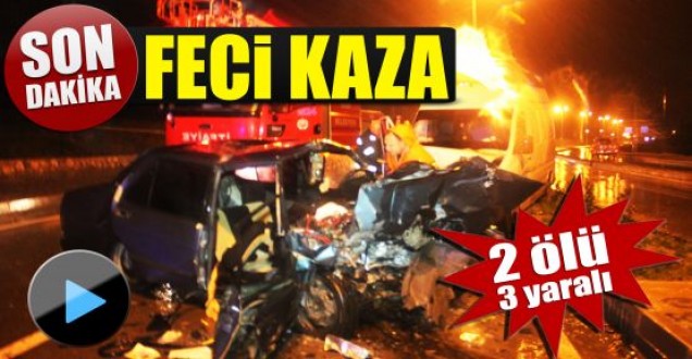 Sinopta trafik kazası: 2 ölü 3 yaralı