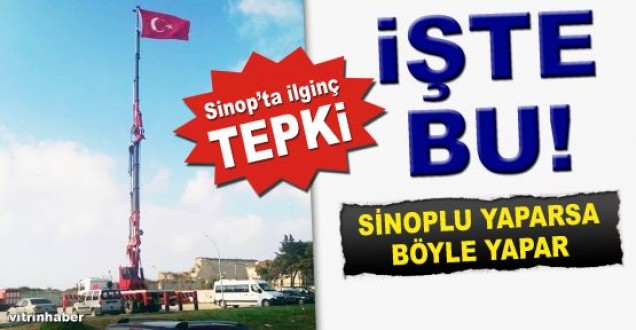 Sinop'ta vinçli protesto