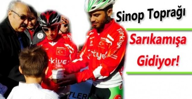 Sinop'tan Sarıkamış'a toprak gönderdik...