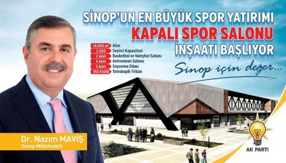 SİNOP'UN EN BÜYÜK SPOR YATIRIMI: KAPALI SPOR SALONU İNŞAATI BAŞLIYOR