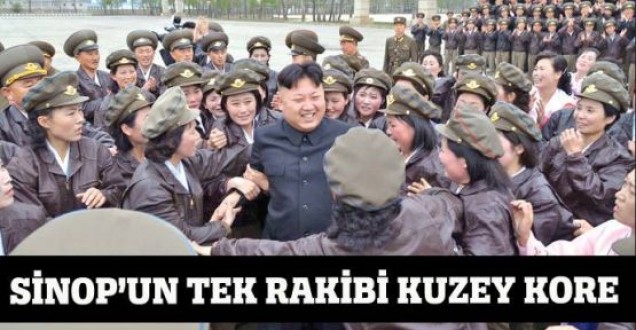 Sinop'un tek rakibi Kuzey Kore