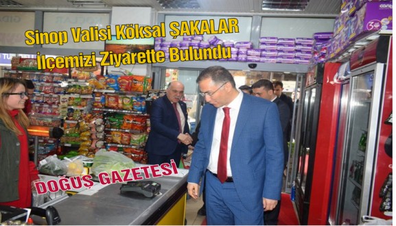 Sinop Valisi Köksal ŞAKALAR İlçemizi Ziyarette Bulundu