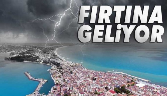 Sinop ve çevresinde şiddetli fırtına uyarısı 