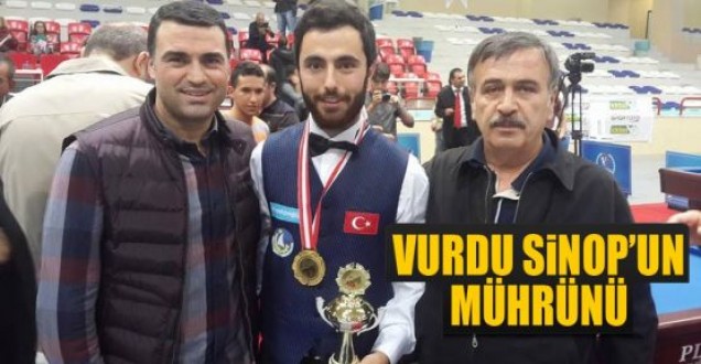 Sinoplu bilardocu şampiyon oldu