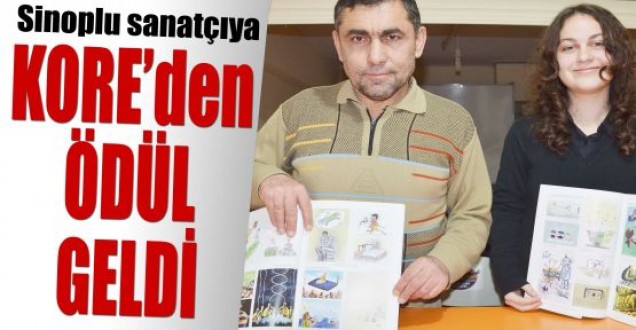 Sinoplu karikatüristlere Güney Kore'den ödül
