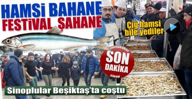 Sinoplular Beşiktaşta coştu