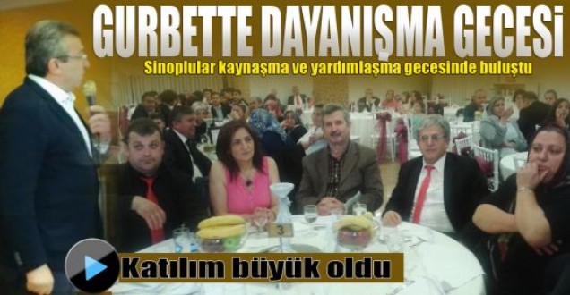 Sinoplular dayanışma gecesinde buluştu