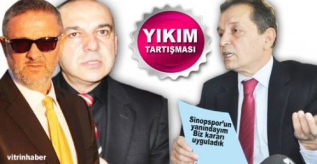 Sinopsporda yıkım tartışması
