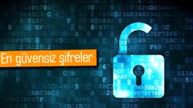 Splashdata adlı güvenlik firması 2014 yılında en çok kullanılan 25 şifreyi açıkladı.