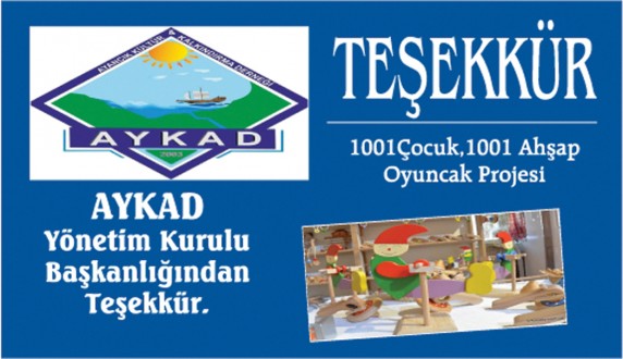 AYKAD YÖNETİM KURULU BAŞKANLIĞINDAN TEŞEKKÜR
