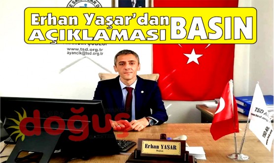 TSD AYANCIK ŞUBE BAŞKANI; ERHAN YAŞAR'IN 3 ARALIK DÜNYA ENGELLİLER GÜNÜ BASIN AÇIKLAMASI!