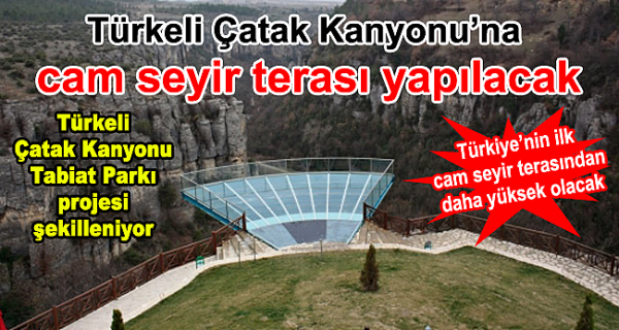 Türkeli Çatak Kanyonu'na cam seyir terası yapılacak