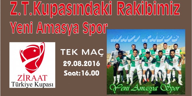 Türkiye Kupası Sinop Temsilcimiz, Yeni Amasya Spor ile Karşılaşacak