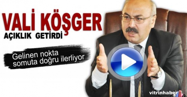 Vali Köşger nükleer santralle ilgili konuştu