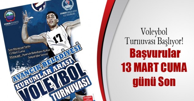 Voleybol Turnuvası Başlıyor! 