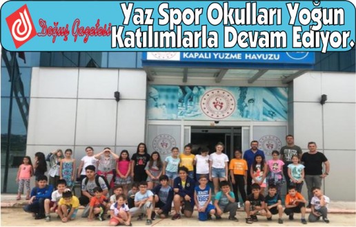 Yaz Spor Okulları Yoğun Katılımlarla Devam Ediyor.