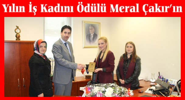 Yılın En Başarılı İş Kadını ödülünü aldı